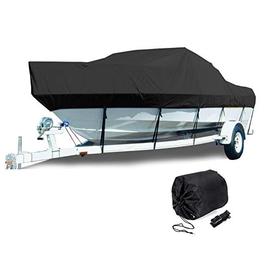 LDIW Bootsabdeckung Persenning 600D Oxford Tuch Bootsplane/Abdeckplane/Boot/Bootsabdeckplane, für Ruderboot, Schlauchboot, Angelboot Wasserdicht Staub Schutz Cover,Schwarz,420x270cm
