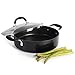 Produktbild ProCook Gourmet Non-Stick Bratentopf - mit Deckel - Induktion - 24 cm - 2,9 l - Bräter - mit Antihaftbeschichtung - Stay-Cool Silikongriff - niedriger Bratentopf - Schmortopf