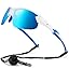F-white Frame Blue Lens