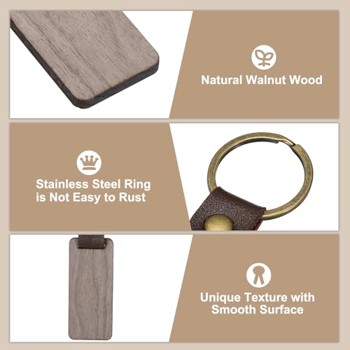 PATIKIL Wood Keychain Blanks - Image 3