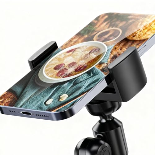 Desk Cell Phone Holder,Magnetic Angle Height Adjustable Adaptable Home Supplies - Mobile Phones & Communication Stand,for Calls Live Streaming Recording Home Offices Travel Fitness Workout Garage - imagen 8