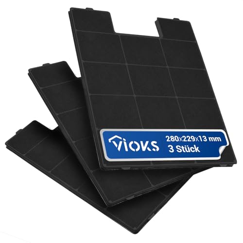 Aktivkohlefilter Abluft 2x SET Filter Dunstabzugshaube Zuschneidbar Ersatz für Amica KF 17131 & KF 17133 Kohlefilter Zuschneidbar/Dunstfilter Abzugshaube/Cleanair Aktivkohlefilter/Flachfilter