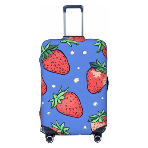 Classic Strawberry Travel Luggage Cover for Suitcase Anti-Scratch Fashion Suitcase Protector Washable Elastic Baggage Covers Fits 29-32 Inch Luggage for Travel Beach Holiday