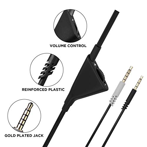 Image of ElloGear Replacement Cable for Astro A10 with Volume Control - 2 Pack