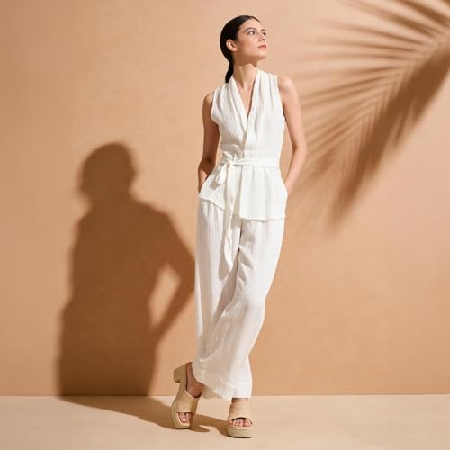 Image of Yavero Espadrille Platform Sandals For Women Raffia Chunky Heels Open Toe Bohemia Sandals for Vacation,Beach