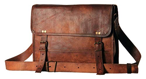 Alaska - Sacoche en cuir véritable pour ordinateur portable - Pour homme et femme 10 x 13 inch Cover