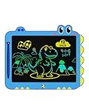 ORSEN LCD Schreibtafel Spielzeug ab 3 4 5 6 7 8 Jahre alt Junge Mädchen, 12 Zoll Bildschirm Zeichenbrett Maltafel, Dinosaurier (Blau)