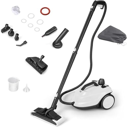 COSTWAY Nettoyeur Vapeur Haute Pression 2000W avec 15 Accessoires, Balai Vapeur Portable Pressurisé...
