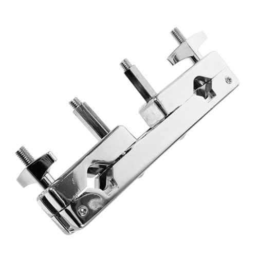 Abrazadera para batería y percusión: soporte para platillos y cowbell, ajuste de ángulo y tensión, fabricada en aleación de zinc miniatura 1