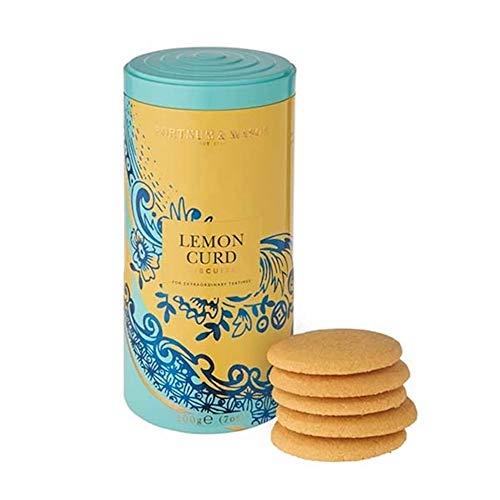 Fortnum & Mason British, Piccadilly Lemon Curd Biscuits, 200g Tin (1 Pack) - NEW - USA Stock