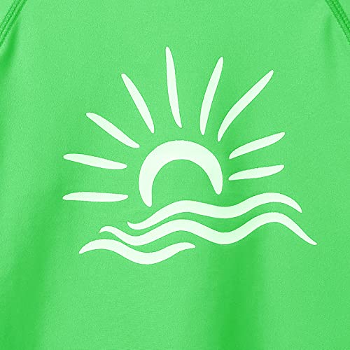Image of TFJH E Girls & Boys Long Sleeve Rashgurad Swimsuit UPF 50+ Kids Swimwear Sunsuits