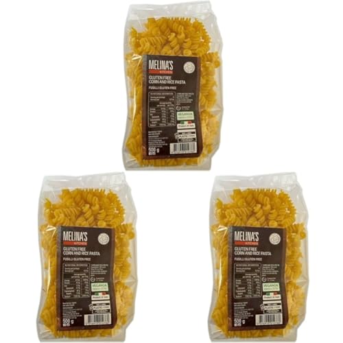 Melina's Kitchen Gluten Free Fusilli Pasta 500 g (Pack of 3)