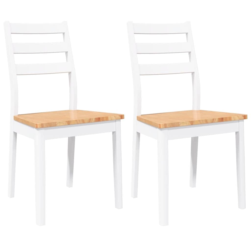 Set di 2 sedie per sala da pranzo, in legno massello, albero