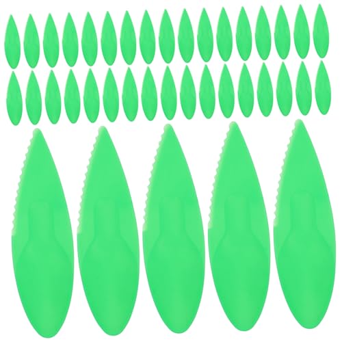 UTHCLO 50pezzi Cucchiaio in Plastica per Scavare Kiwi Pelapatate per Frutta Utensile da Cucina per Pelare Kiwi Frutta in Plastica Strumento per Preparare Senza Sforzo