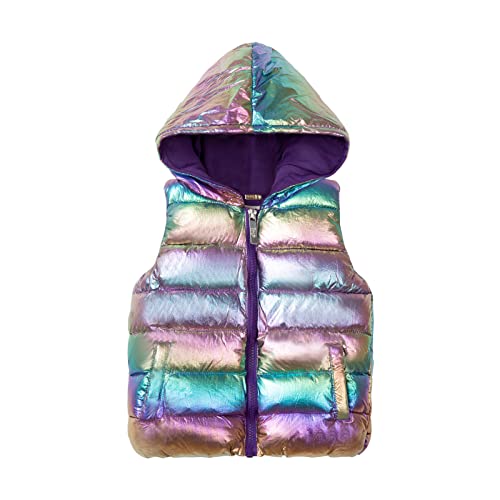 Mud Kingdom Boys Girls Hooded Vests Outerwear Zip-up Lightweight Casual Warm Jackets Autumn Winter