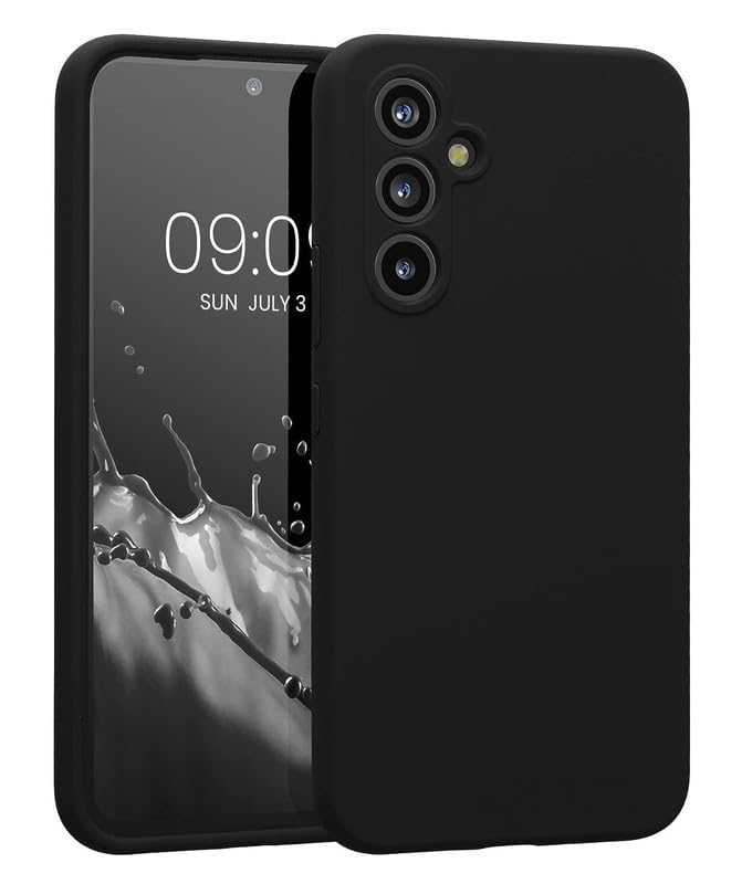 Image of FitSmart Shockproof Silicon Flexible Back Cover for Samsung Galaxy M56 5G - Black