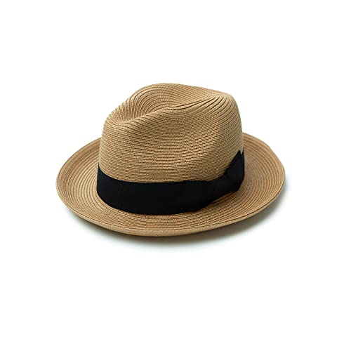 Joywant Chapéus masculinos Fedora de palha com aba de pressão FPS 50+, chapéu Panamá de praia para h
