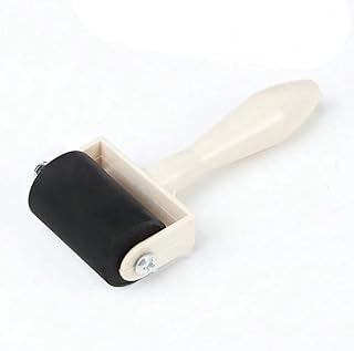 اداة دوارة للرسم الماسي، مقبض ابيض مع بكرة سوداء، اداة تطبيق الضغط للفنون الماسية