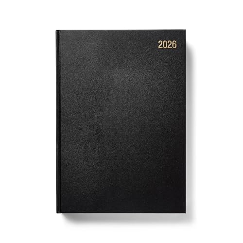 Morgan's Direct 2026 Diary A4 Two Pages per Day Restaurant Planner with Hard Cover | Black