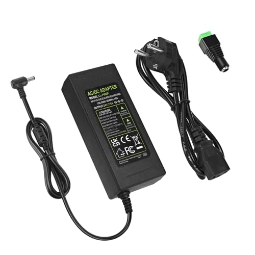 24V 6A Netzteil Adapter,144W Spannungswandler AC 100-240V zu DC 24V Netzadapter Transformator Trafo 5,5mm x 2,5/2,1mm DC Jack,Universal Steckernetzteil Adapter für LED Streifen,LCD Monitor