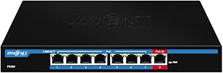 HYN@NET PX208 8 Port Gigabit PoE Switch Extender 1 Port PoE IEEE802.3BT 90W Input, 7 Port PoE IEEE802.3at/af Output,Plug&Play,Support Wallmount