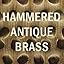 Hammered Antique Brass