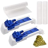 [Fácil de usar] La herramienta multifuncional para enrollar carne de vegetales es muy fácil de usar. Primero coloque las rodajas en la cinta transportadora y luego tire un poco hacia atrás con los dedos. Luego conecte un trozo de carne con una cuchara de acuerdo con el grosor requerido, deslice la palanca hacia adelante y luego cocine la superficie preparada.