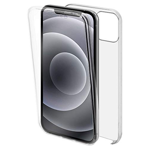 For iPhone 12 Case, iPhone 12 Pro Case [6.1 Inch] Transparent Full Body Crystal Clear Front and Back 360 Degree Protective Phone Cover (Clear)
