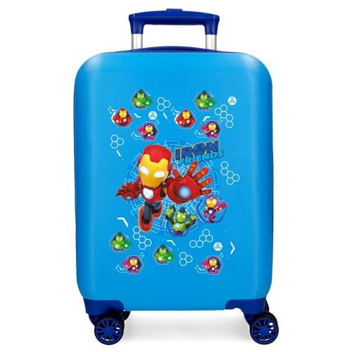 Joumma Marvel Iron Friends Maleta de Cabina Azulon 33x50x20 cm Rígida ABS Cierre de combinación Lateral 28,4L 2,3kg 4 Ruedas Dobles