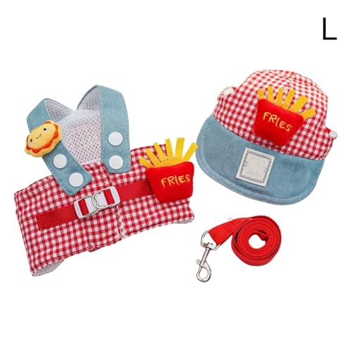 Hundegeschirr - Verstellbares -Accessoire | Geschirrweste mit Trainingsseil-Set für Hunde | für kleine, mittlere und große Welpen Outdoor alltägliche Spaziergänge Outdoor – Bild 6