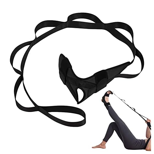 flintronic Cinturón Elástico De Yoga Cinturón De Resistencia, Correa De Tobillo Cinturón Elástico para Piernas, Cinturón Elástico con Banda De Anillo, para Pilates, Yoga, Fitness