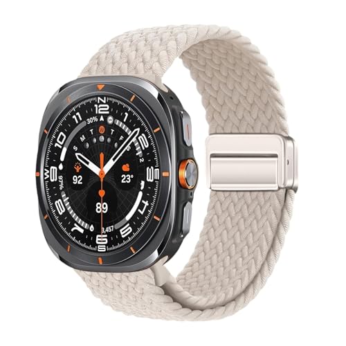 Bracelet Galaxy Watch Ultra contre la transpiration en nylon tressé ajustable