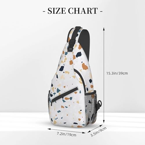 Sac à dos à bandoulière marbre allégeant la pression pour le dos