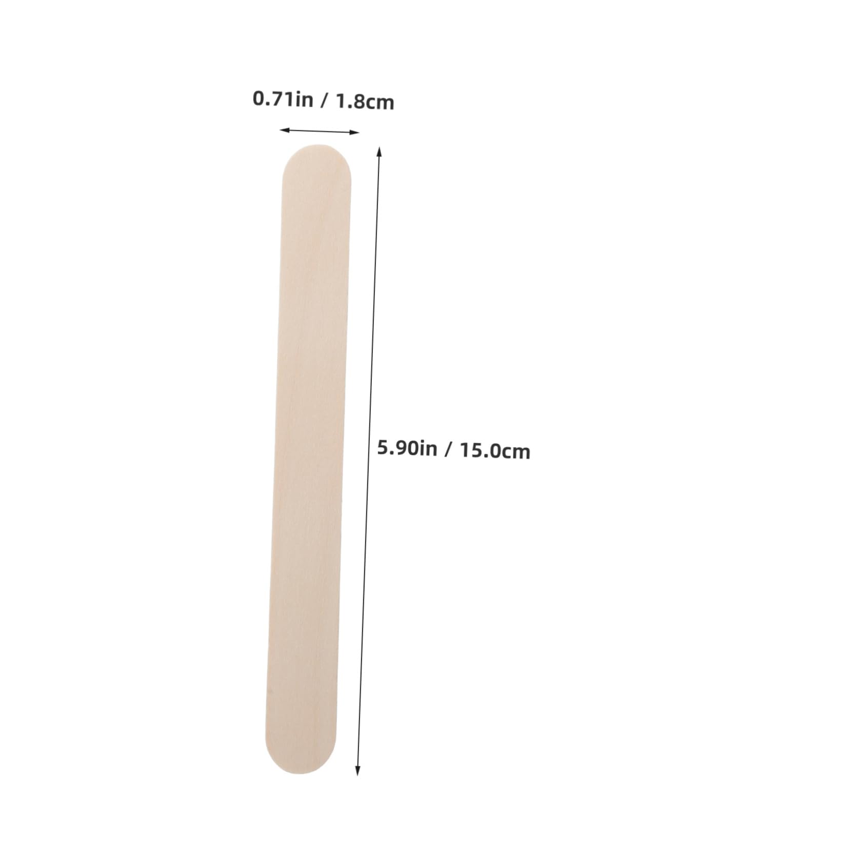 STOBAZA 100pcs Child-Friendly Wooden Ice Cream Sticks for Hair Removal Fun Popsicle Shape Paper Packaging
