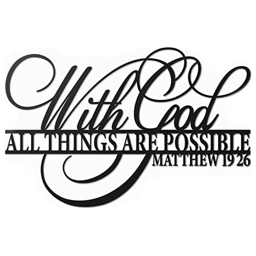 Vivegate Religious Metal Wall Decor, 18"x12