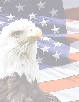 Patriotic Stationary Paper : 50-Sheets American Eagle USA Flag Design, Single Sided Perfect for Writing, Lyrics, Letters, Copying, Crafting, Tickets, Certificate, Invitations, and Office Use 8. 5 X 11