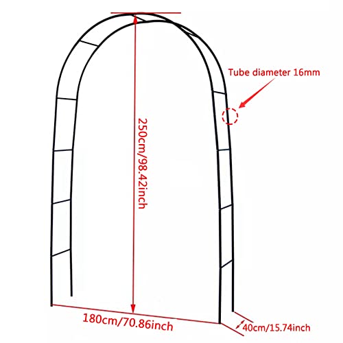 Arche de rosiers résistant aux intempéries en métal durable - 4