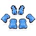 BOSONER Enfants / Enfants Genouillères Coudières Protecteurs Skate Protective Gear Set Cyclisme BMX Vélo Skateboard Patins à roues alignées Scooter Riding Sports (Bleu noir, Moyen (9-15 ans))