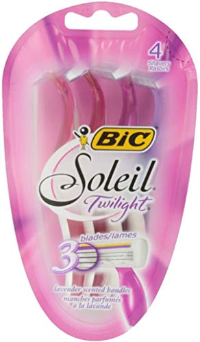 Bic Soleil Twilight, Triple Blade Disposable Shavers for Women 4 ea (Pack of 4)