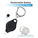 RISEMART Mini LED Keychain Flashlight, Ultra Bright Key Ring Tiny Light Torch, Pack of 10 Black bright led keychain flashlight, Batteries Included