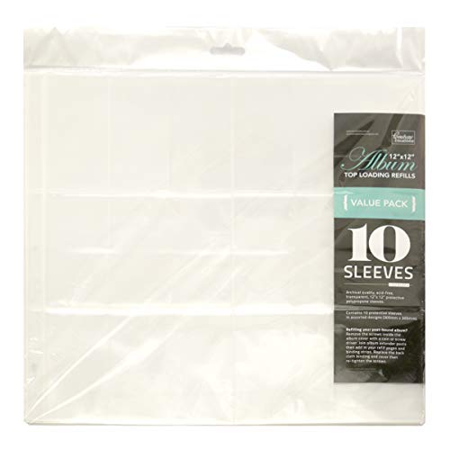 Couture Creations Album Refill Assorted Sleeves, Synthetic Material, 35 x 34.4 x 0.3 cm, Transparent