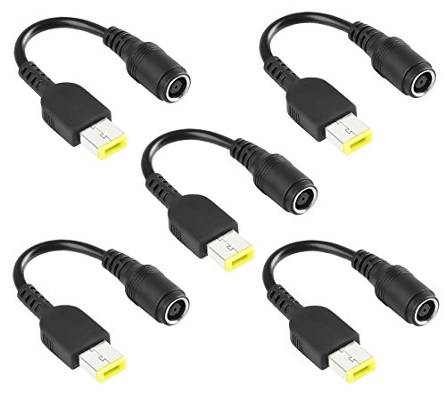 Convertidor de conector adaptador de punta Lenovoleaf Lenovo para Lenovo ThinkPad X1 Carbon 0B47046 Ideapad Yoga 11, 11s, 13, 2 Pro, Flex 14, 15; Helix, x240, Carbon X1 Ultrabook Battery Plug 5Pack