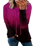 MODARANI 3x Sweatshirts for Women Pullover Hoodies Tie Dye Womens Shirts Warm Tunic Tops Rose