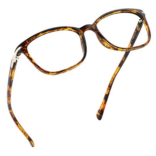 LifeArt Blue Light Blocking Glasses, Anti Eyestrain, Computer Reading Glasses, Gaming Glasses, TV Glasses for Women and Men, Anti Glare (Tortoise, No Magnification)