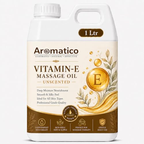 Image of AROMATICO Vitamin E Massage Oil 30,000 IU | Vitamin E Oil for Skin 1 Ltr