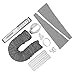 Price comparison product image AEG AWK03 Premium Window Kit (Easy to Install, Window Seal Set, Extendable, Textile Seal, Suitable for all Portable Air Conditioners with 15 cm Hose Diameter, Grey/white)