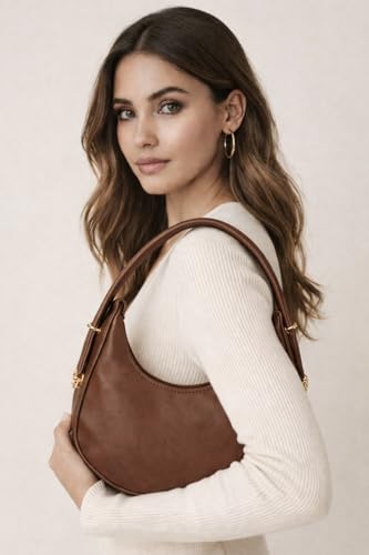 Image of Women's Shoulder & Sling Bag with Zipper Closure, Detachable Long Strap, Spacious Single Compartment Handbag for Daily & Office Use | Trendy Design
