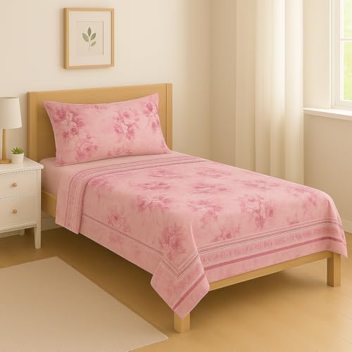GX GARGIX Set Completo Letto di lenzuola in Calda e Soffice flanella, misto cotone, lavabili in lavatrice, diverse misure e colori (CSS-9, Singolo)