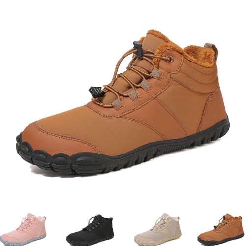 Grounded Winter Footwear for Women, Hike Winter Footwear Barefoot Womens,Wide Toe Box Shoes Waterproof Boots Sneakers