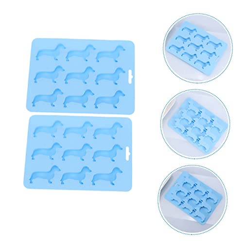 Molde para cubitos de hielo de silicón en forma de perro miniatura 4